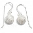 Diamond Cut Pearl - Silver earrings